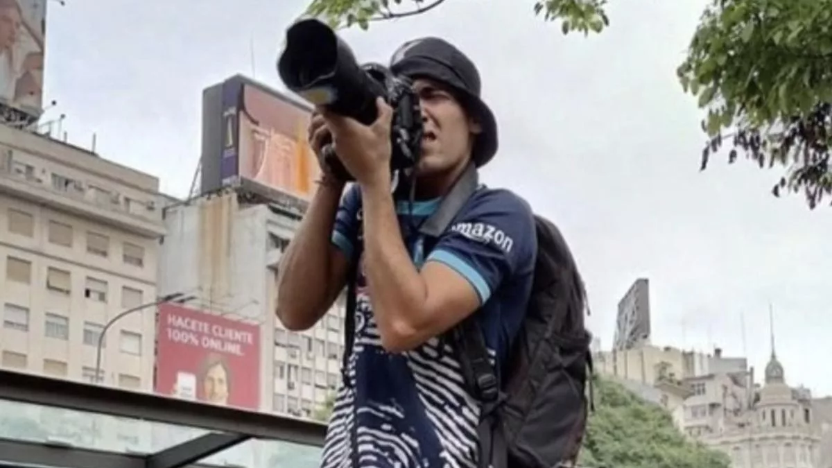 Pablo Grillo antes del disparo que le cambió la vida