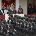 Un desfile para reivindicarse ante la OTAN tras el señalamiento de Trump y sin la presencia en la tribuna de Abascal ni de Mazón