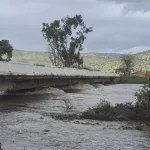 La presa de Torre de Abraham, en Ciudad Real, alivia agua por primera vez en 13 años tras el fuerte temporal