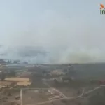 Un incendio de nivel 2 declarado en Selas (Guadalajara) obliga a evacuar Aragoncillo y a activar la UME