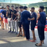 Decenas de migrantes colapsan el acceso al CETI de Ceuta tras subir las entradas por mar