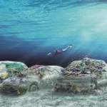 Embotellamiento bajo el mar: así es la nueva obra de Erlich que se transformará con miles de corales