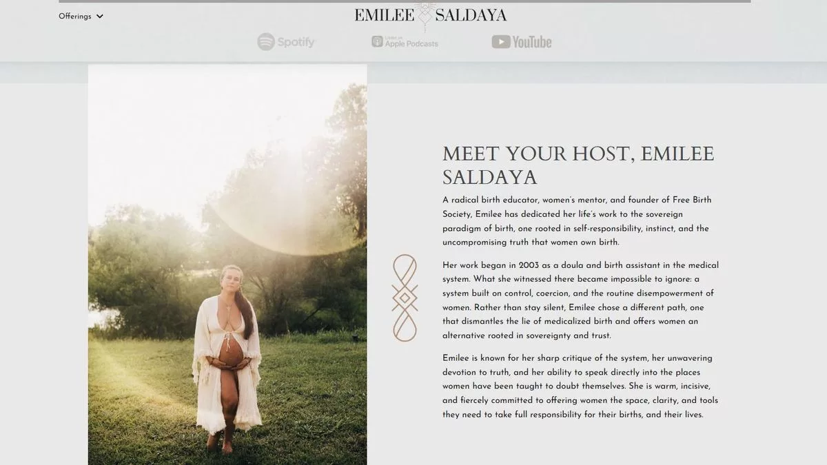 La presentación de Emilee Saldaya en la web de FSB.