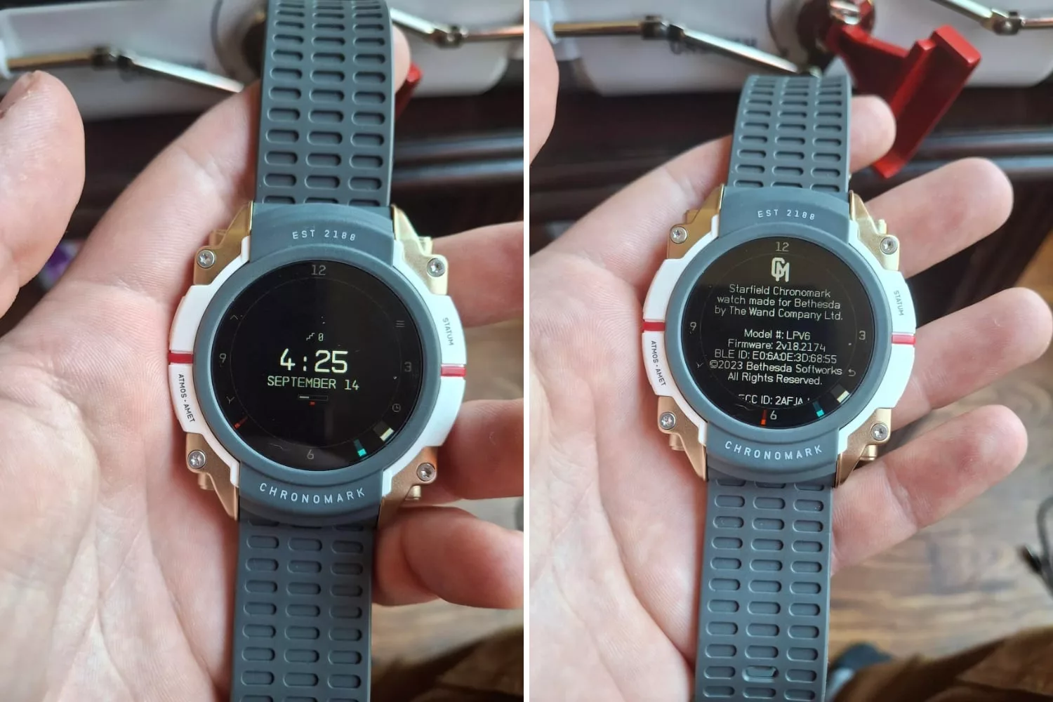 Reloj de colección del juego Starfield (Reddit AncientEldritch)