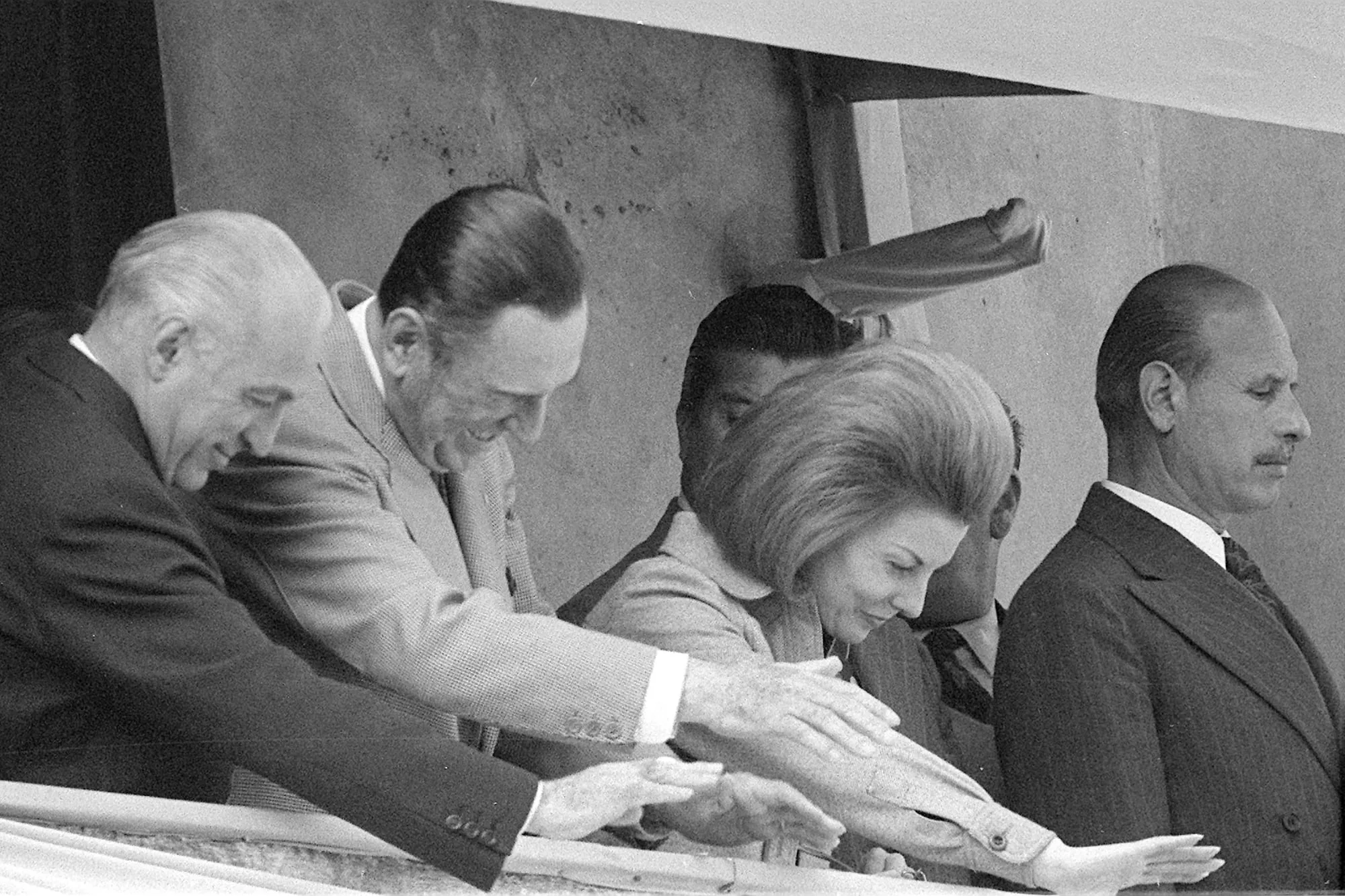 Isabel, con Perón y López Rega, en 1974