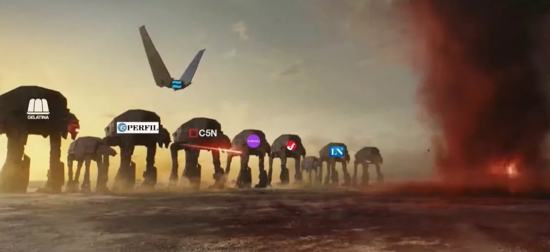 Javier Milei utilizó una imagen de Star Wars para mostrar que es 