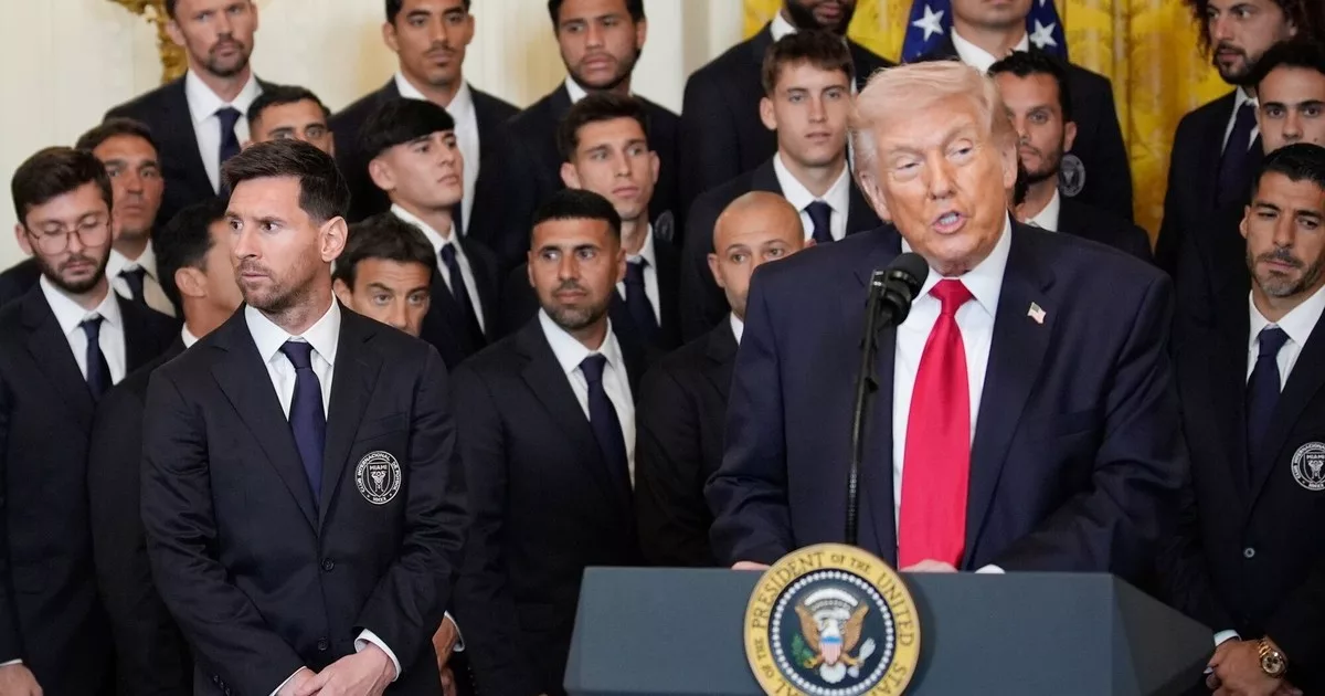 Las señales de incomodidad de Messi en su encuentro con Trump