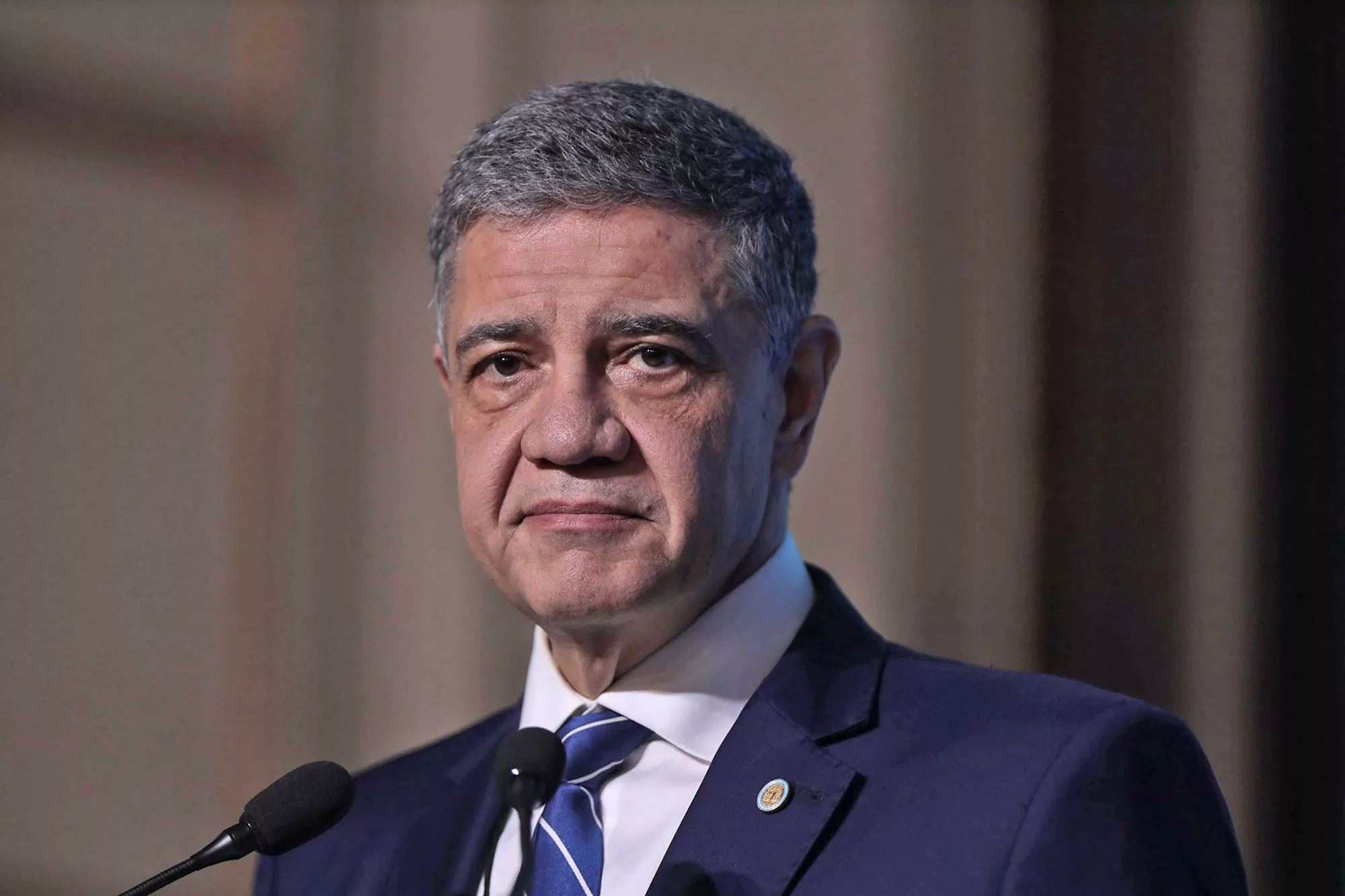 El jefe de Gobierno porteño, Jorge Macri, durante su discurso en la conferencia de Council of the Americas
