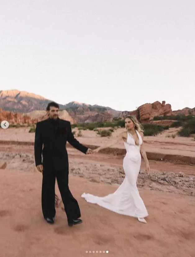 Los novios del casamiento de la polémica en Cafayate