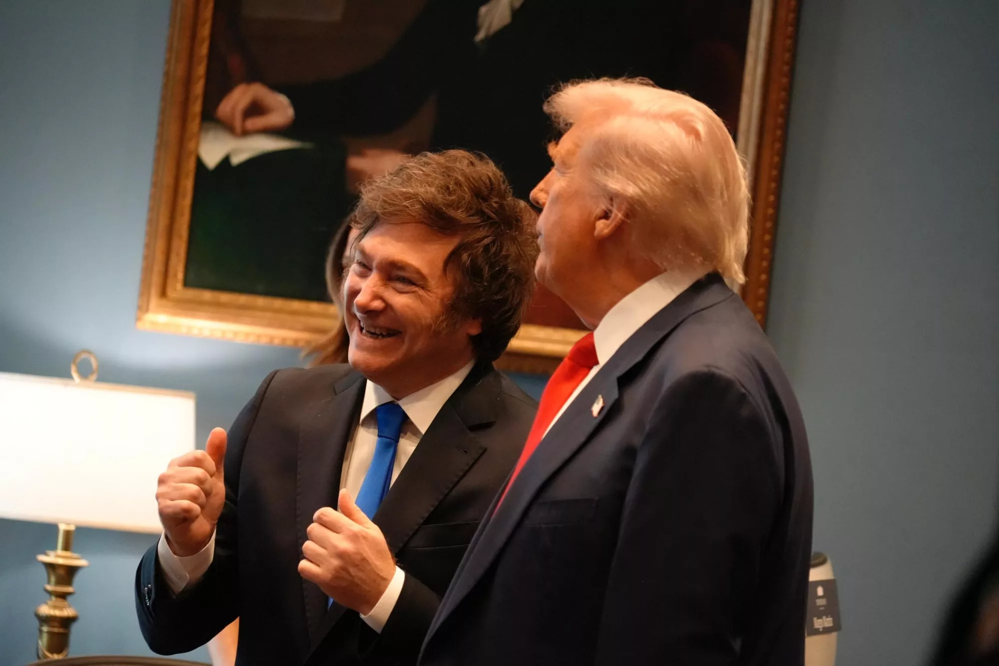 Javier Milei y Donald Trump, en la Casa Blanca, en Washington.