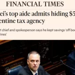 Adorni y sus ahorros llegaron al Financial Times: “Escándalo de corrupción”
