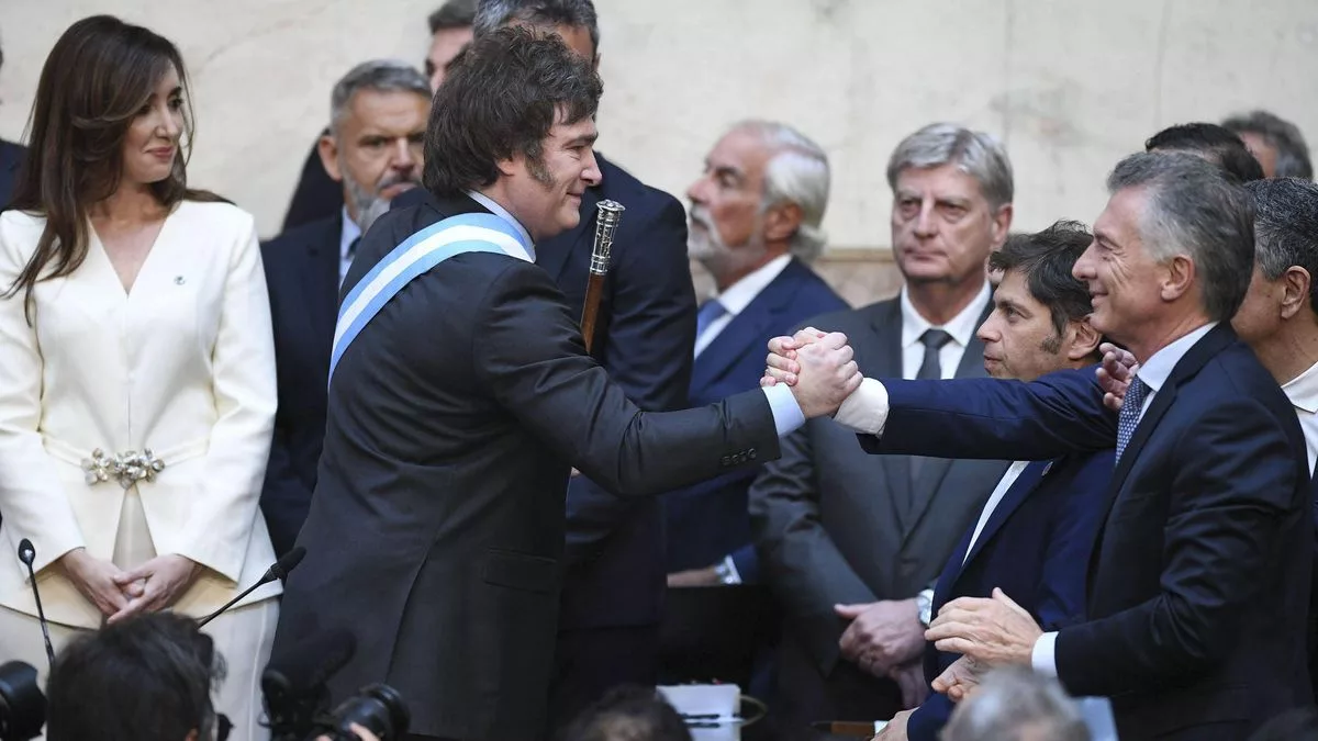 Javier Milei y Mauricio Macri.