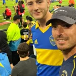 Otra visita de lujo: David Silva presente en la Bombonera