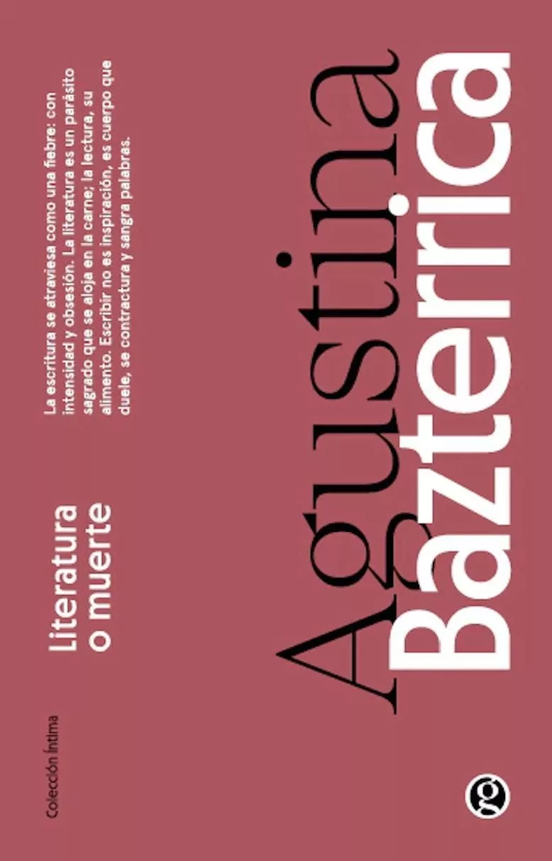 iteratura o muerte, de Agustina Bazterrica.