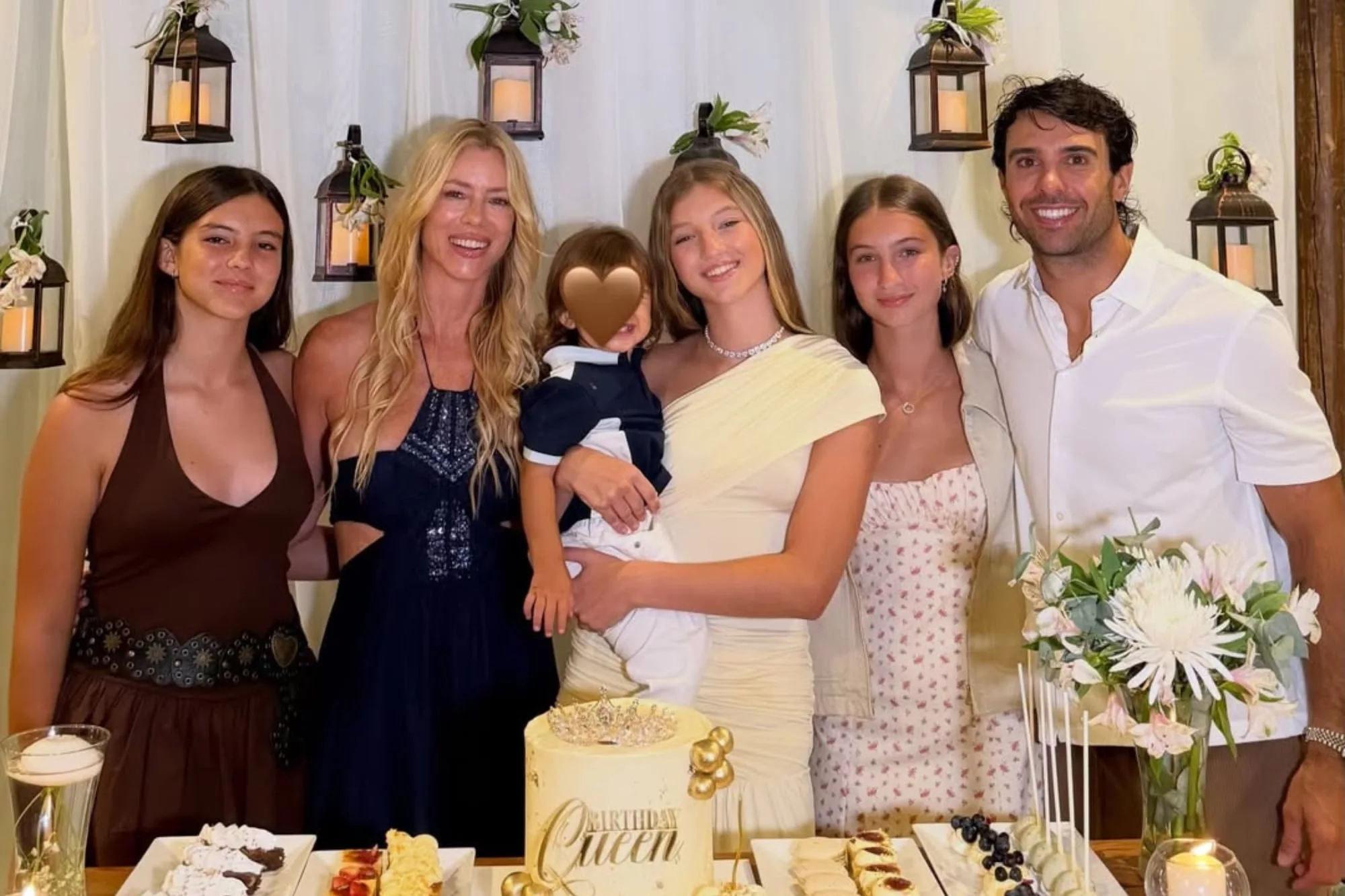 Allegra Cubero en la fiesta que le organizó Nicole Neumann junto a Manu Urcera