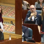 Ayuso derriba a la recadera del «infantil» Sánchez haciendo pedazos la reutilizada pancarta progre del ‘No a la Guerra’