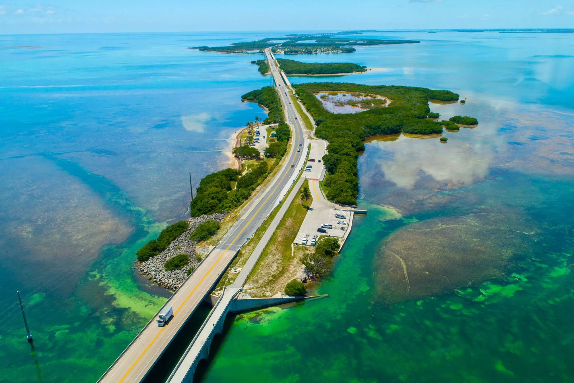 Overseas Highway en Florida, Estados Unidos.