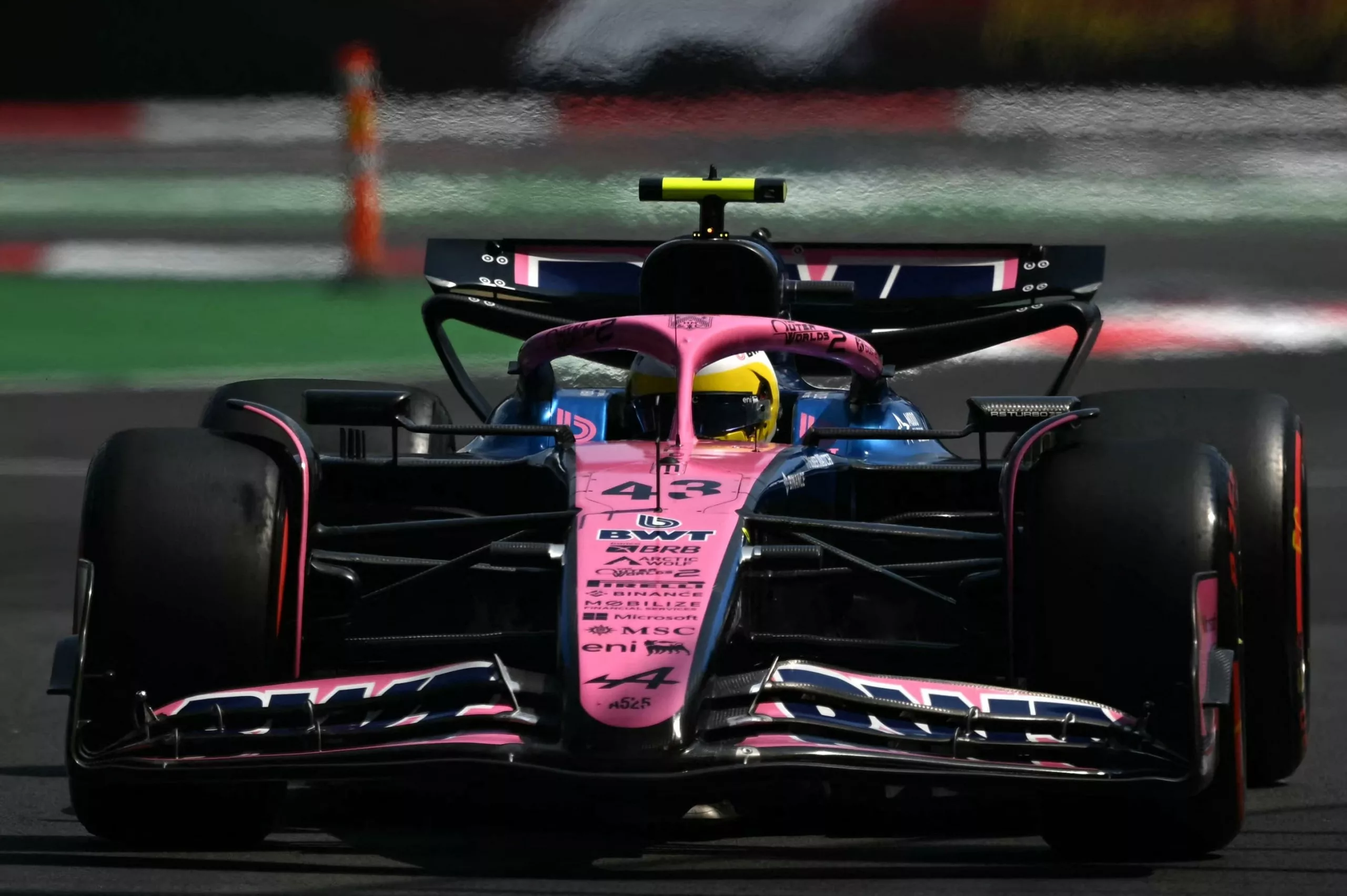 Franco Colapinto, a bordo de su Alpine número 43