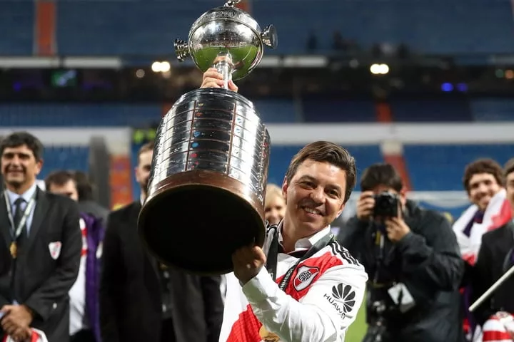 Marcelo Gallardo tras obtener la Copa Libertadores 