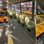 El loco del martillo: no le dejaron pagar el boleto en efectivo y en un ataque de furia rompió las ventanillas del colectivo en Córdoba