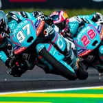 Festejo argentino en Brasil: Morelli se subió al podio en la carrera de Moto3