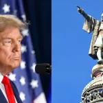 Trump restaura los 30 monumentos en honor a Cristóbal Colón que fueron derribados por Black Lives Matter en 2020