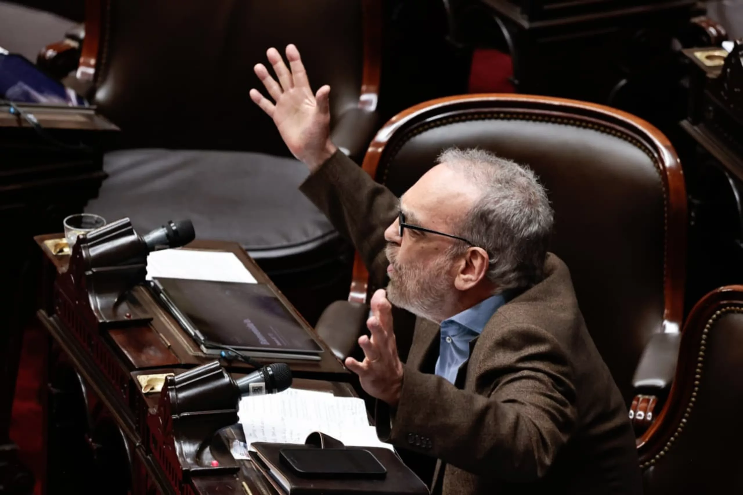 Fernando Iglesias en el recinto de Diputados