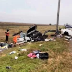 Impresionante choque en la autopista Rosario-Córdoba: una Toyota Hilux partida el medio y tres muertos