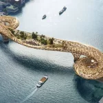 Construyen el primer puente dorado del mundo y se parece a una escultura