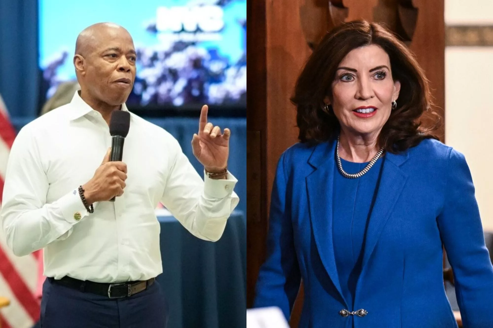 El alcalde de la ciudad de Nueva York, Eric Adams, y la gobernadora estatal, Kathy Hochul, acercaron partes con este proyecto