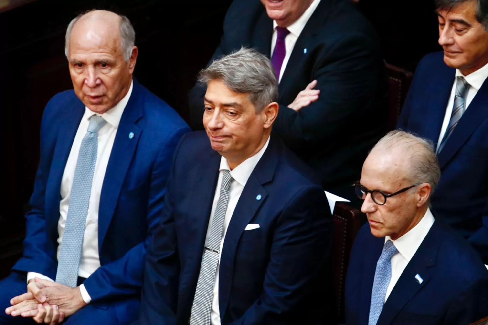 Los tres jueces de la Corte Suprema en la apertura de las sesiones ordinarias