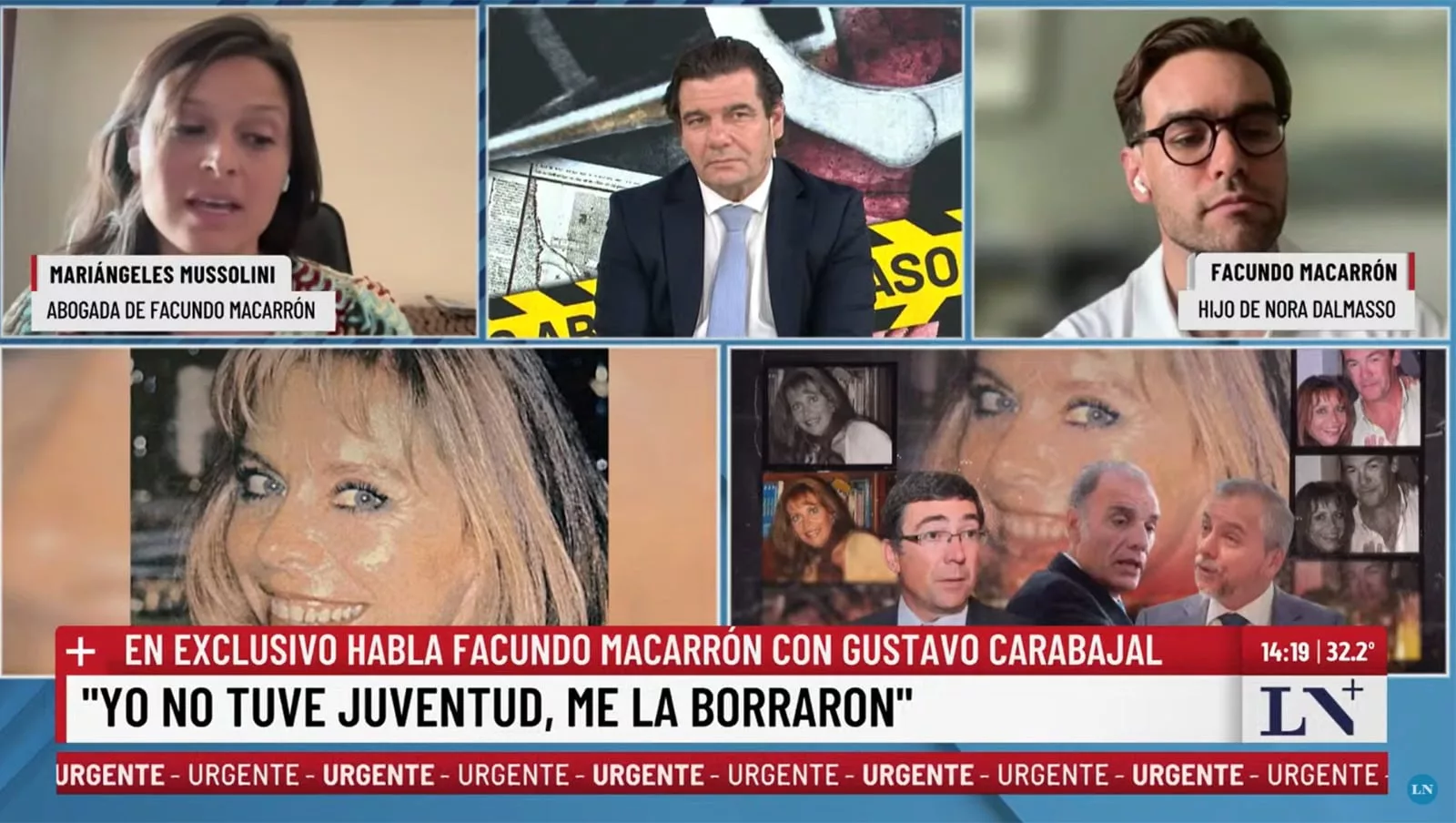 Facundo Macarrón, en una entrevista vía Zoom con LN+