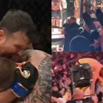 Video: le mordió la oreja al rival a lo Tyson y el público lo atacó a sillazos