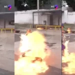 Paraná: tras el crimen de un preso, dos familiares se prendieron fuego de forma accidental al quemar neumáticos en la puerta de la cárcel