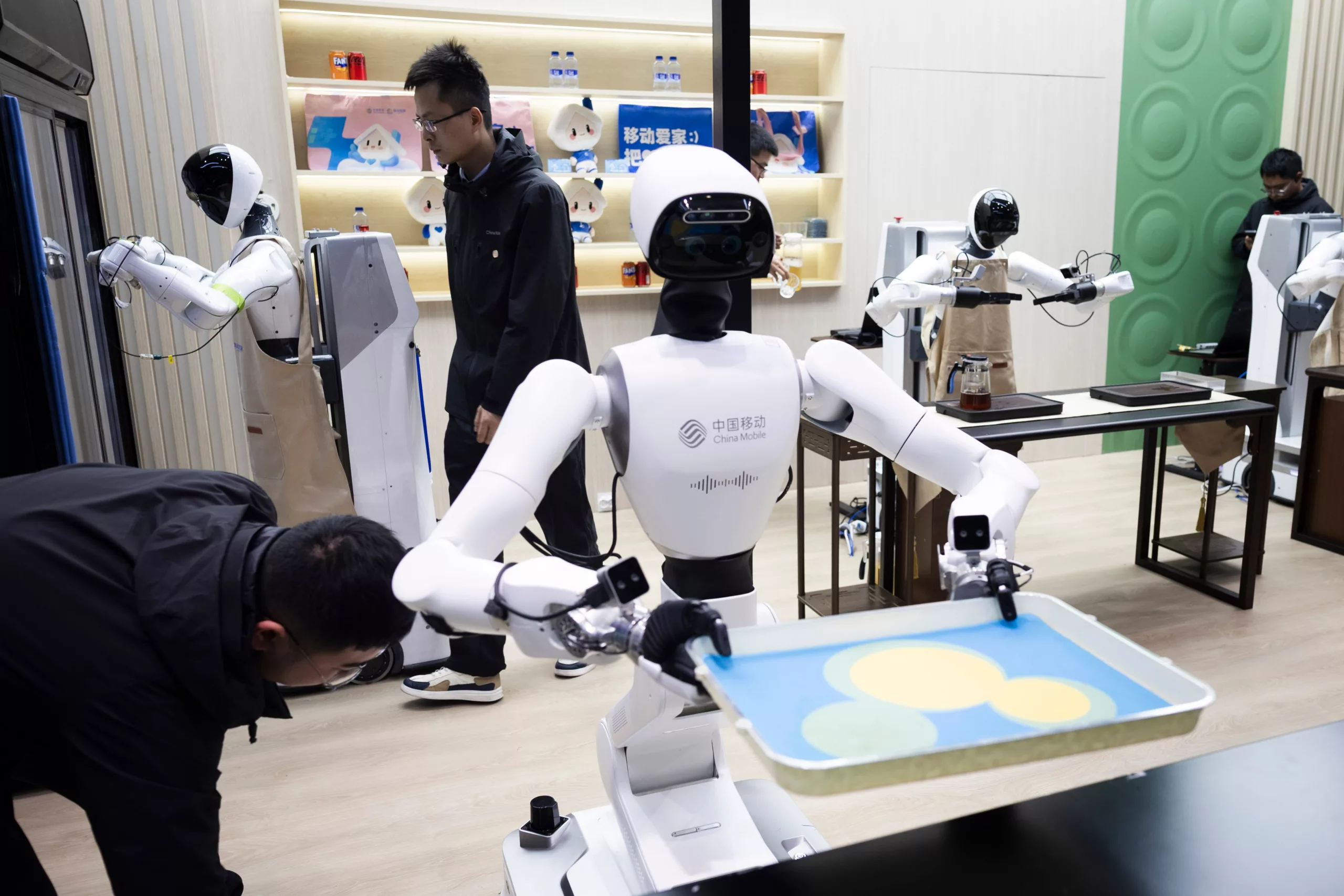 Stand de China Mobile.