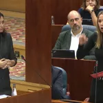 Ayuso somete a un descomunal placaje a la recadera de Sánchez en la Asamblea de Madrid