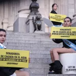 Ley de Glaciares: qué se sabe de la protesta de Greenpeace y de los incidentes en el Congreso con la prensa