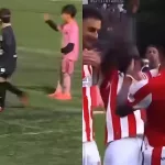 El video viral de uno de los hijos de Messi ¡festejando como Cetré!