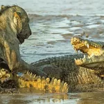 Las leonas se ponen ‘histéricas’ para evitar que los cocodrilos les arrebaten un impala