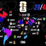 El mapa del Mundial 2026: con Inglaterra, los 28 clasificados y quiénes pueden ser los 20 que faltan