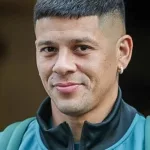 Marcos Rojo, al banco ante Botafogo después de su expulsión vs. River