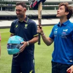 El video de Franco Colapinto practicando cricket en Australia que se volvió viral