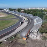 La 15, histórica tribuna del Gálvez, fue demolida y los hinchas podrán llevarse un recuerdo