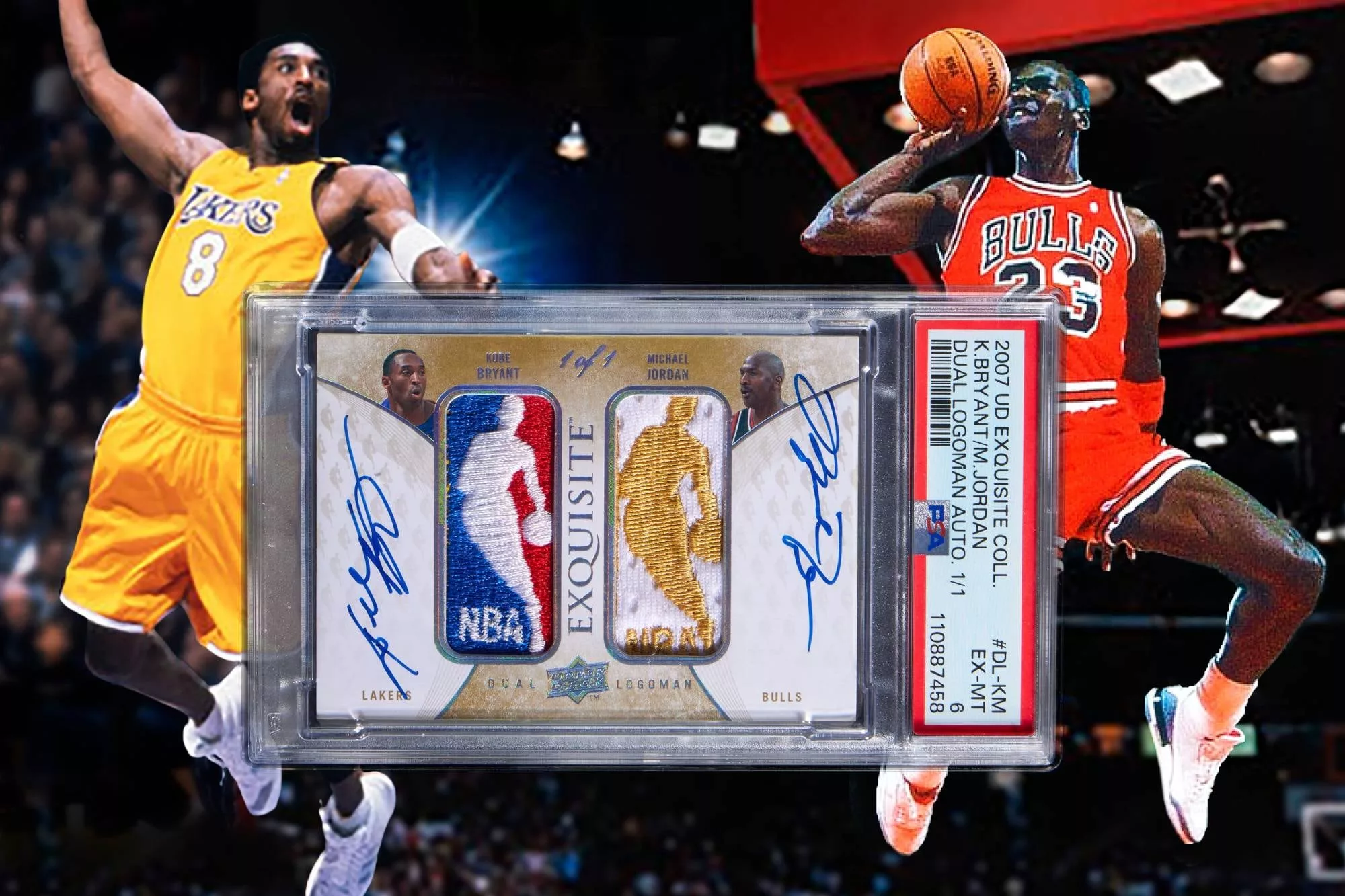 La tarjeta de Kobe Bryant y Michael Jordan, que se convirtió en la más cara de la historia, pertenece a la serie conocida como 