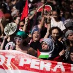 Las mayores protestas en España desde el inicio de la masacre en Gaza sacan a una multitud a las calles