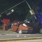 Así fue el choque entre la Amarok y el Renault 12 que terminó con una pareja muerta y una nena en grave estado