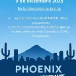 Consulado itinerante de Argentina en Arizona: cuándo se podrá tramitar el DNI y el pasaporte en diciembre