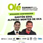 Gastón Edul y Alfredo Montes de Oca en el Olé Summit 2025