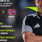 Árbitros para tres partidos de 16avos de final