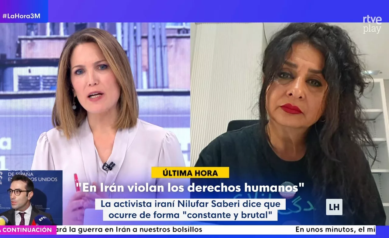 La iraní Nilufar Saberi sacude un zasca en la boca a la sanchista Intxaurrondo… ¡por hipócrita!